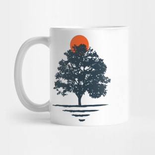 Minimalist Abstract Nature Art #35 Large Tree Mug